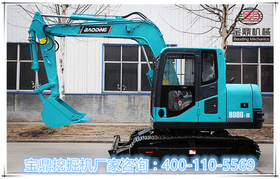 寶鼎新款80履帶式挖掘機 國產工程機械的可靠選擇與維護要點